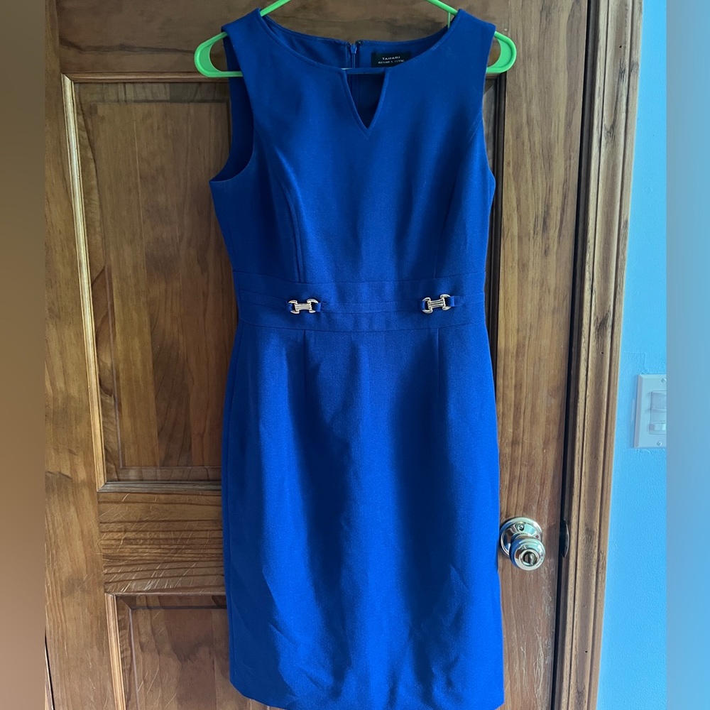 Royal blue Tahari ASL dress
